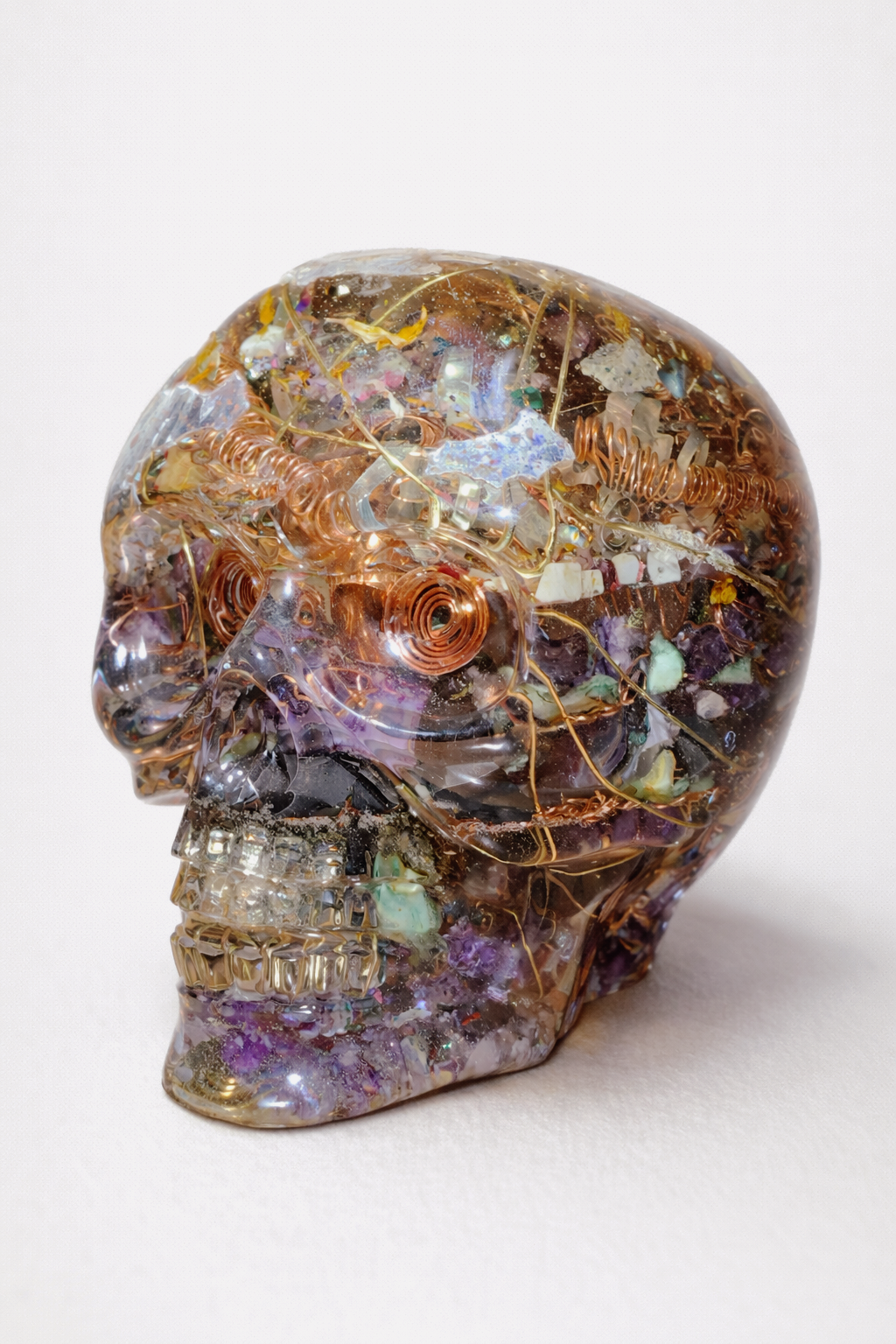 Amethyst Skull Container